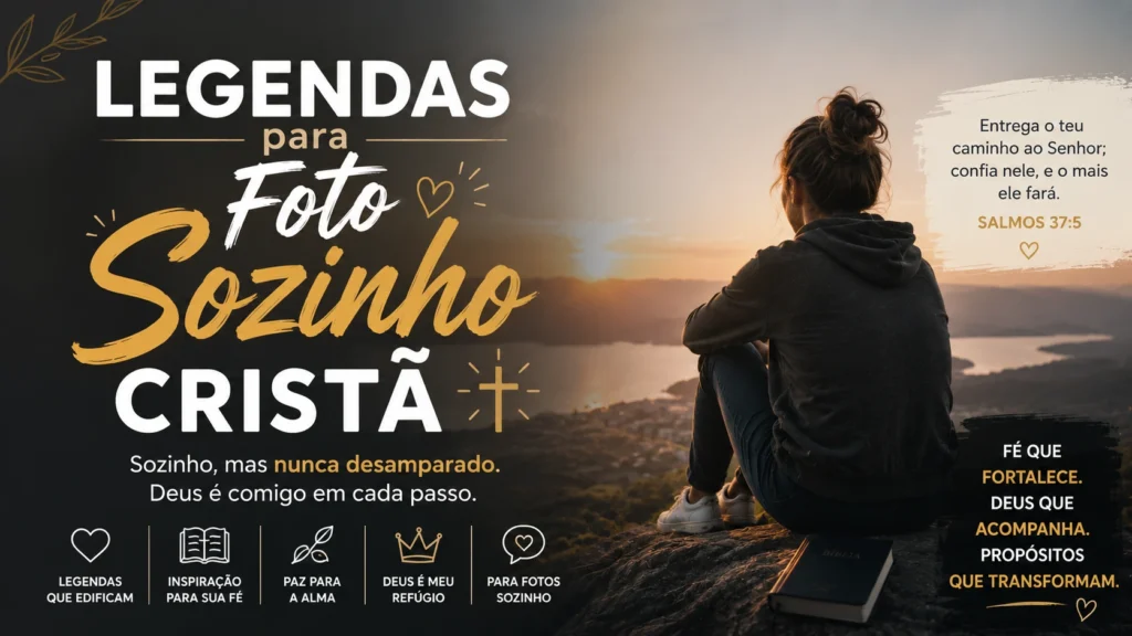 legendas fotos sozinha crista